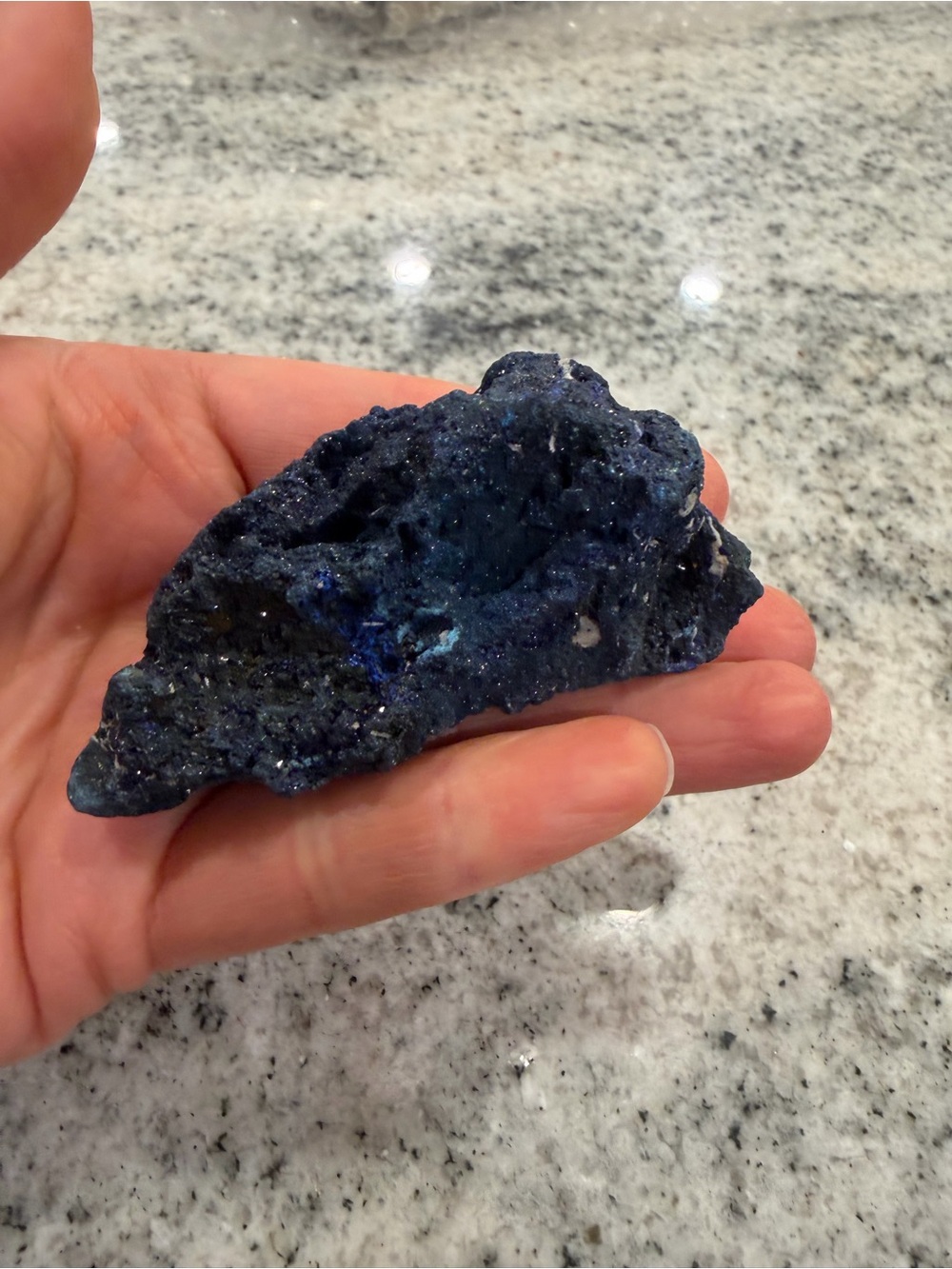 Blue Druzy Decorative Accent Stone - Home Accents